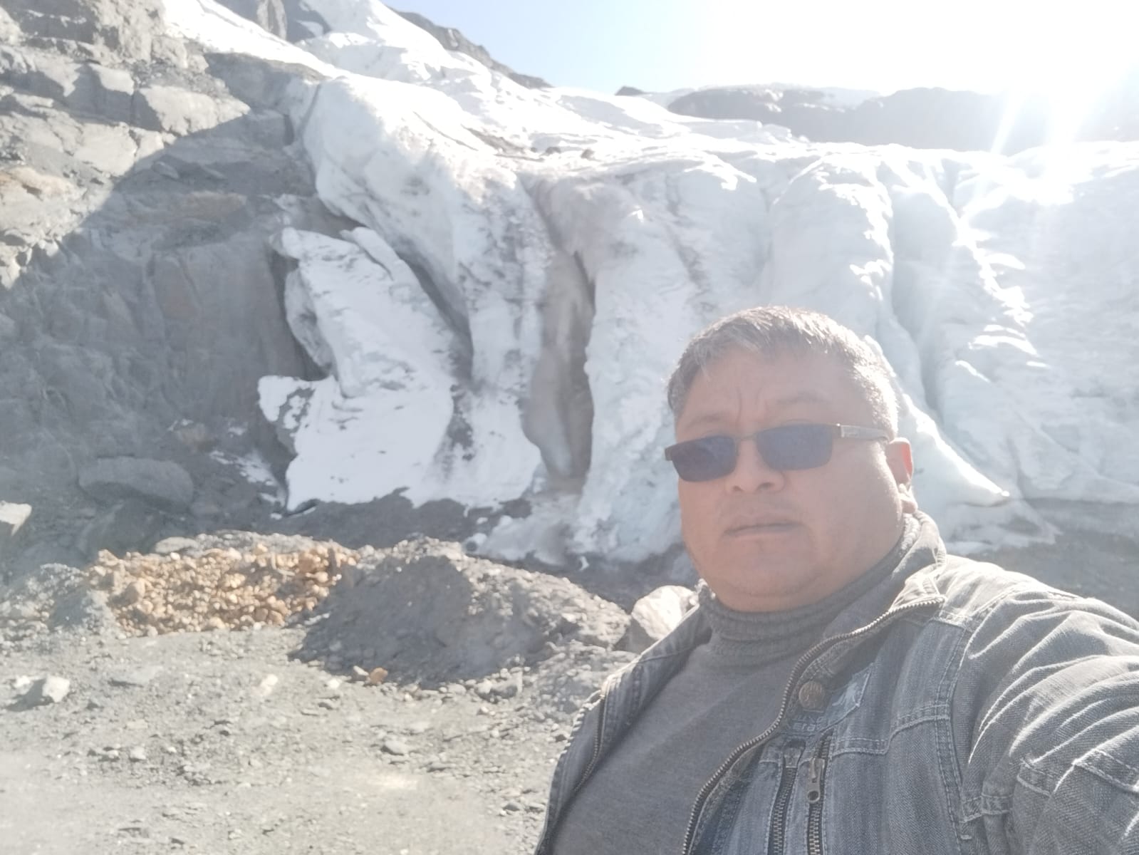 Ice glacier behind Napoleon
